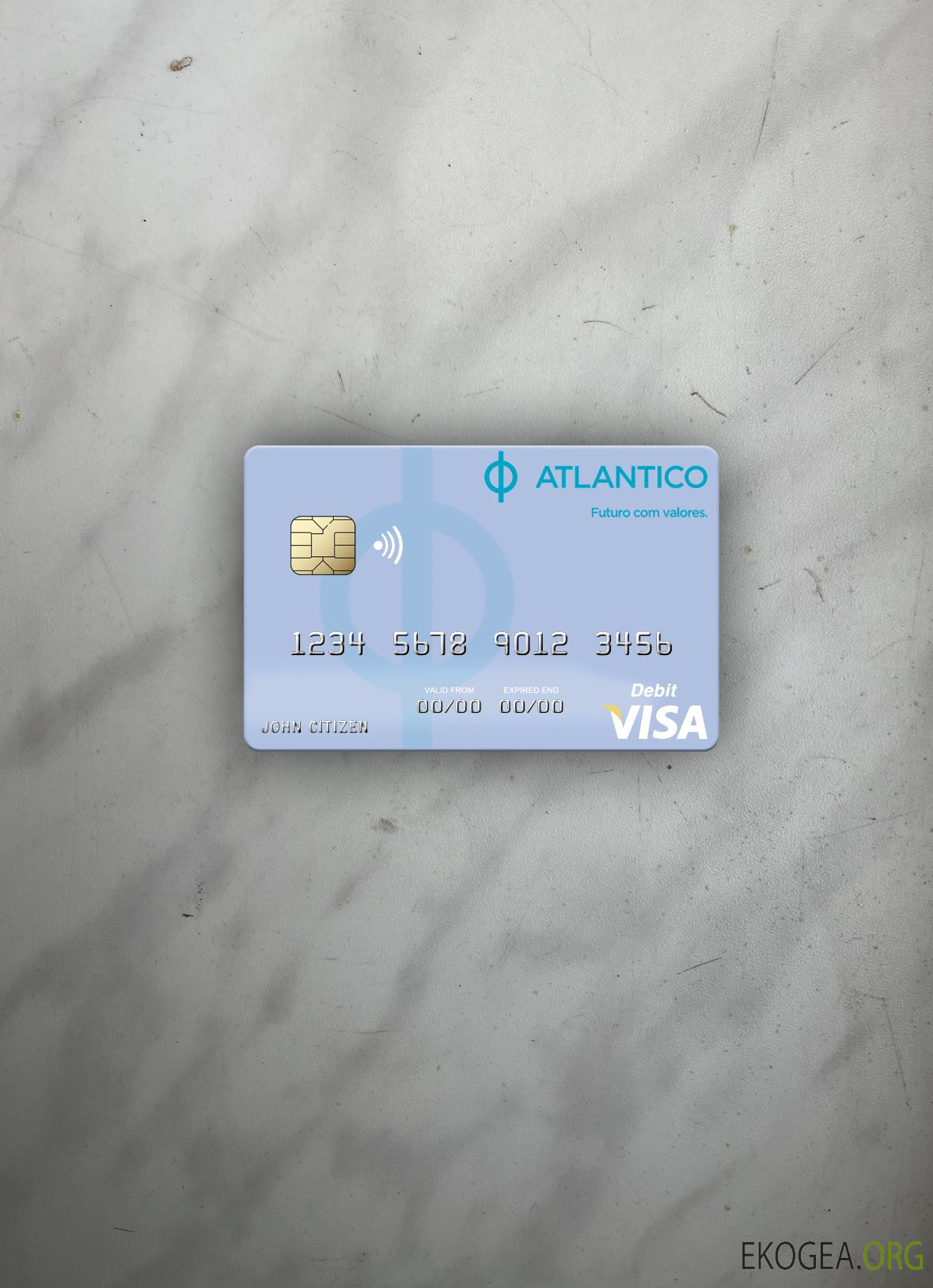La Namibie Banco Atlantico carte de débit visa photolook ,